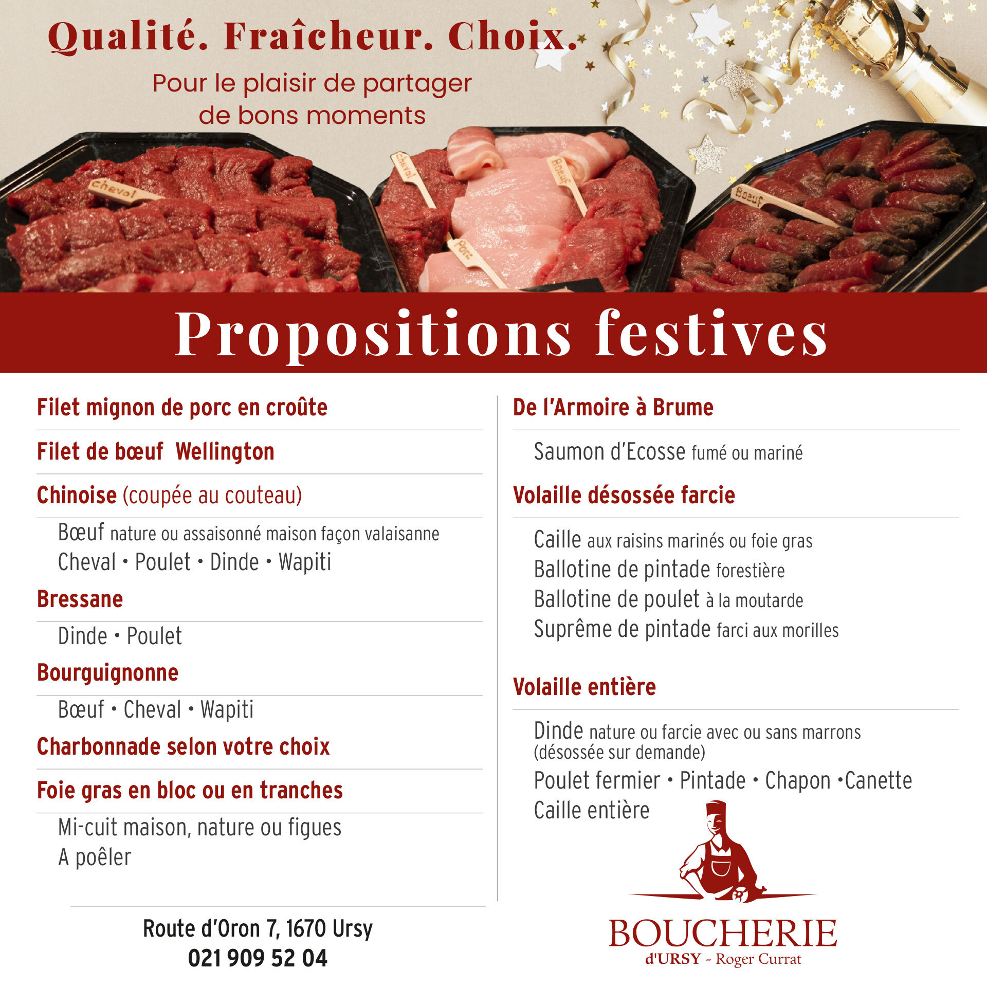 Propositions festives